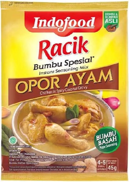 Racik Opor Ayam Bumbu Spesial Instant Seasoning Mix 45G 1 Paket