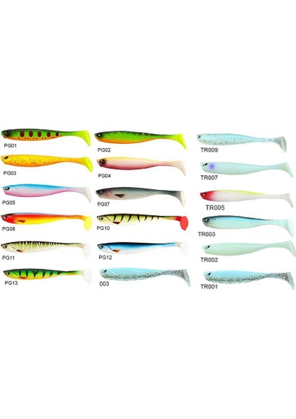 Basara 3D Soft Swim 2.5'' 6.35CM 8 Adet Silikon Yem