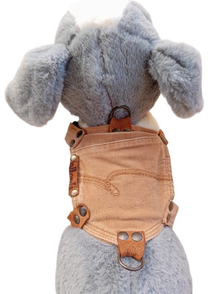 Köpek Göğüs tasması minik ırk kadife cepli göğüs ölçüsü:25-40cm ayarlamalı 3-7kg dog harness GT2-27 fiyatları