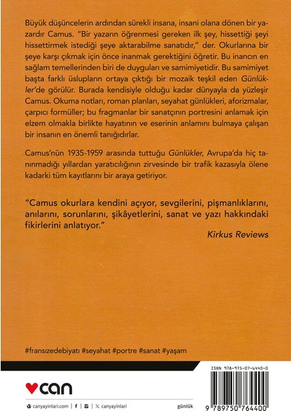 Günlükler 1935 - 1959 - Albert Camus