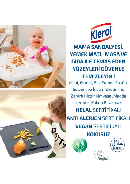 Bulaşık Yıkama ve Yüzey Temizlik Spreyi Anti Alerjik, Alkolsüz, Vegan, Ecolabel, Helal Sertifikalı