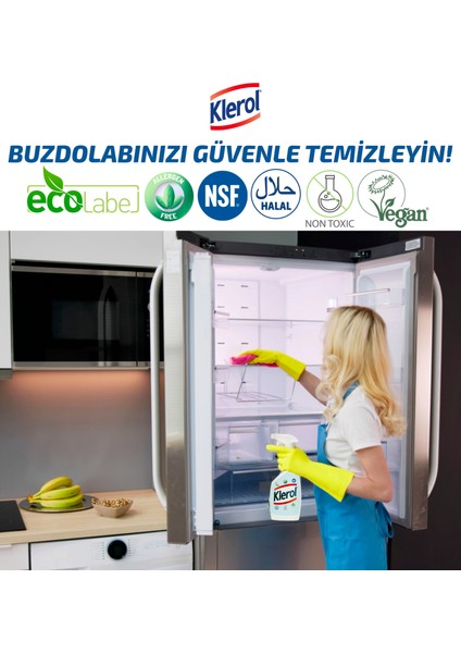 Bulaşık Yıkama ve Yüzey Temizlik Spreyi Anti Alerjik, Alkolsüz, Vegan, Ecolabel, Helal Sertifikalı