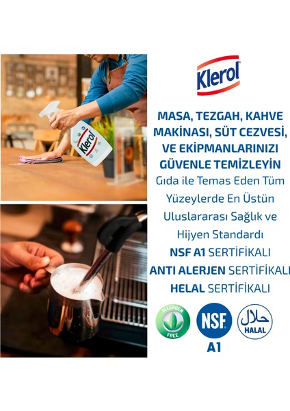 Bulaşık Yıkama ve Yüzey Temizlik Spreyi Anti Alerjik, Alkolsüz, Vegan, Ecolabel, Helal Sertifikalı