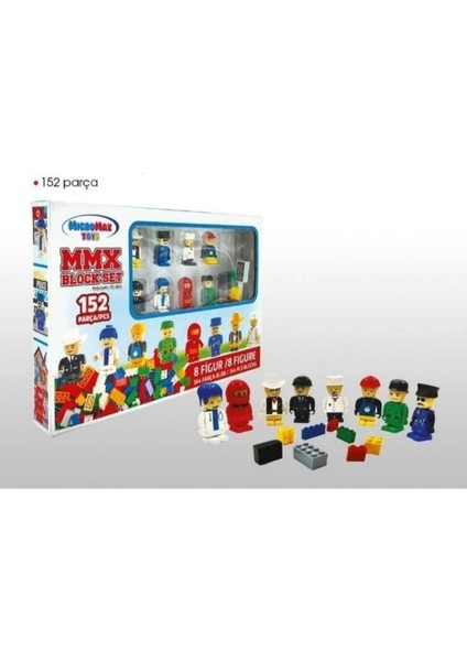 8 Figürlü Set Toplam 152 Parça Yapı Blok ve Figür Seti Mega Set