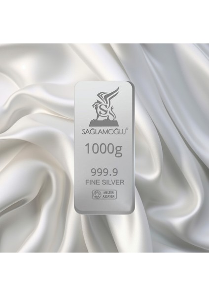 1000 gr Sağlamoğlu Gümüş Külçe