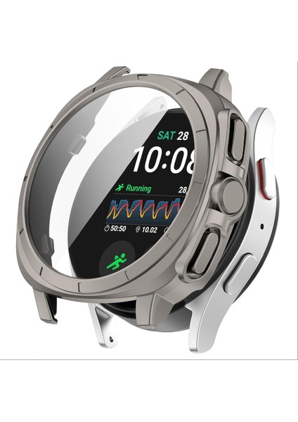 Samsung Galaxy Watch 7 44MM Uyumlu Kasa Ekran Koruyucu 360 Tam Kaplayan Hasas Dokunuş Hd