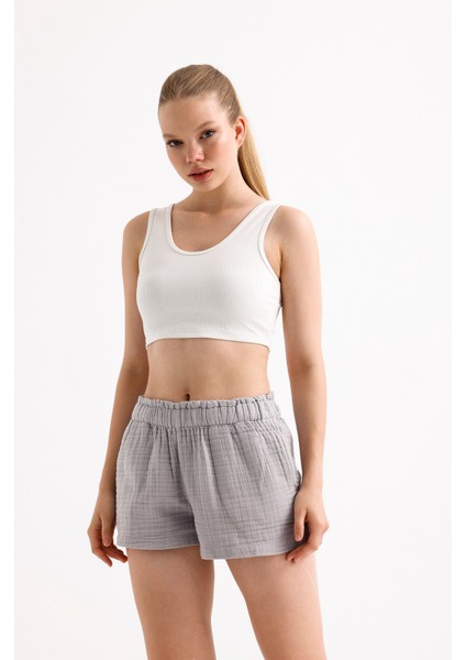 4 Kat Müslin Şort modelleri