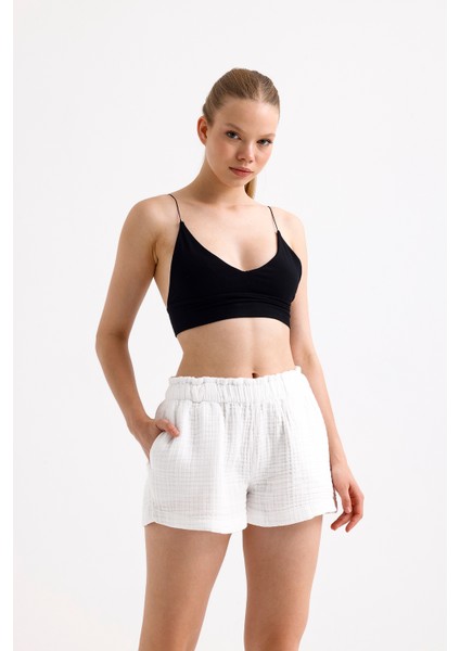4 Kat Müslin Şort