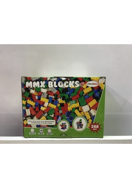 288 Parça Blok Setler Mega Block Set LEGO Uyumlu Karton Kutulu