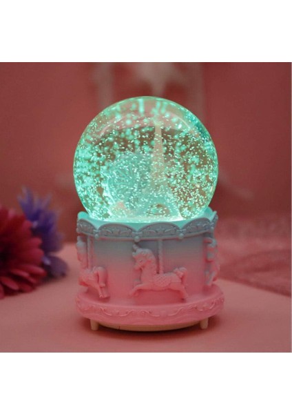 Renkli Eyfel Kulesi Orta Boy Işıklı Müzikli Kar Küresi fırsatları