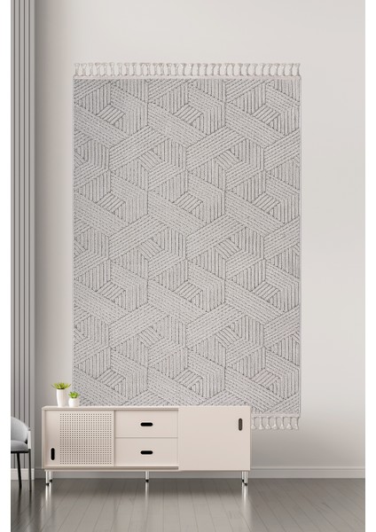 Bukleli Modern Iskandinav Gri Krem Makine Halısı Yolluk Antre Mutfak Salon Oturma Odası Koridor Sisal fiyatları