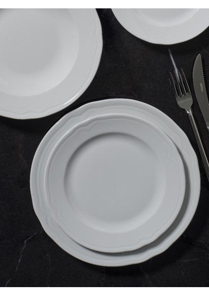 Venedik 6 Adet 21 Cm Düz Tabak