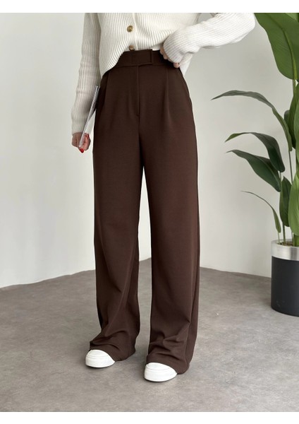 Luxwommen Cırtlı Palazzo Cepli Salaş Pantolon- Eşofman modelleri