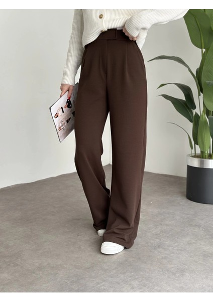 Luxwommen Cırtlı Palazzo Cepli Salaş Pantolon- Eşofman fırsatları