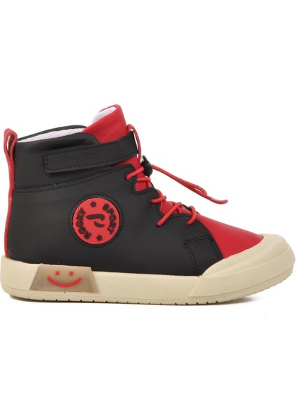 Siyah-Kırmızı Unisex Bilek Boy Çocuk Sneaker Walkway 17-P