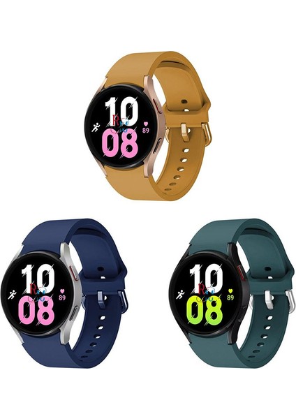 Samsung Galaxy Watch 5 Seri 40 mm 44MM Pro 45 mm Uyumlu 3lü Set Kordon Kavis Tasarımlı Kordon