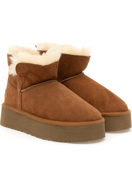 Kadın Taba Deri Bot 50295584-VR099