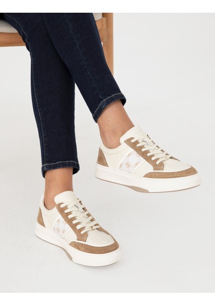 Kadın Vizon Deri Sneaker 50295538-VR052 fiyatları