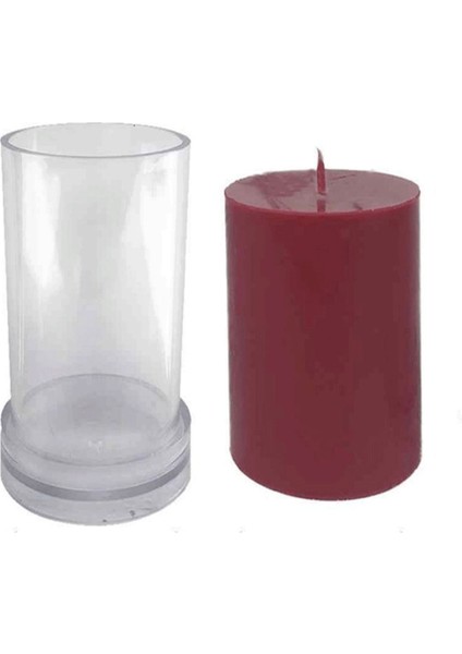 Poli Karbon Silindir Mum Kalıbı 11,5x7,5