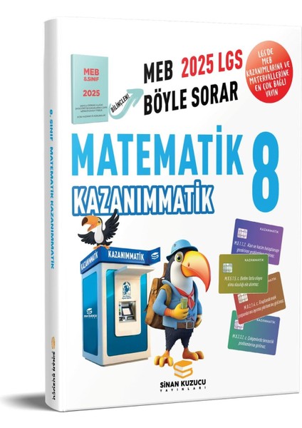 2025 Lgs 8. Sınıf Matematik Kazanımmatik Soru Bankası Sinankuzucu