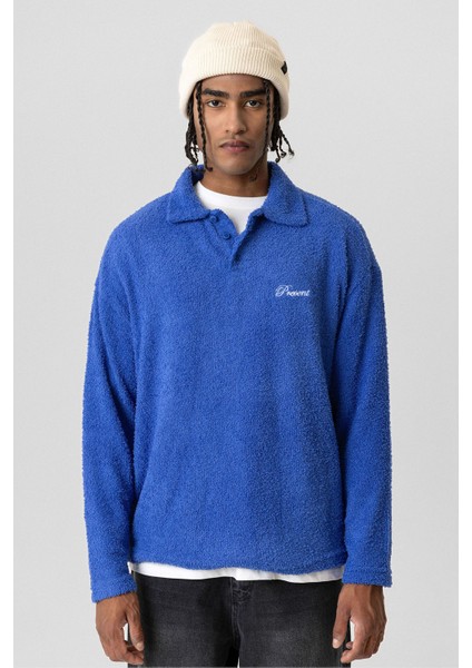 Yazı Detaylı Oversize Sweatshırt Saks