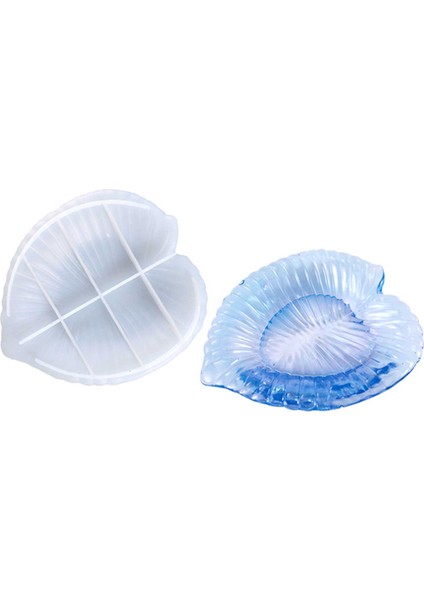 Epoksi Silikon Kalıp Kalp Model Tabak Kalıbı 14x16.2 Cm