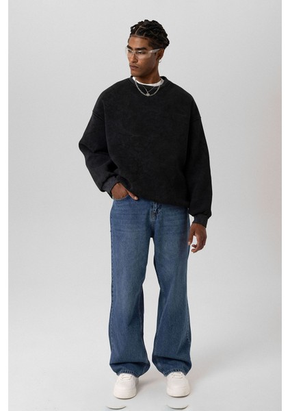 Basıc Oversıze Sweatshırt Siyah modelleri