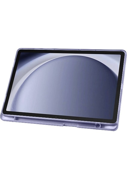 Samsung Galaxy Tab A9 Plus X210 X213 X215 X217 Uyumlu Kılıf Üçgen Standlı Kalem Bölmeli Tablet Kılıf
