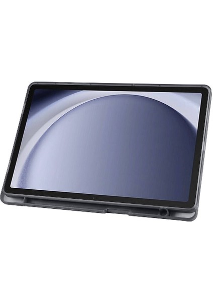 Samsung Galaxy Tab A9 Plus X210 X213 X215 X217 Uyumlu Kılıf Üçgen Standlı Kalem Bölmeli Tablet Kılıf