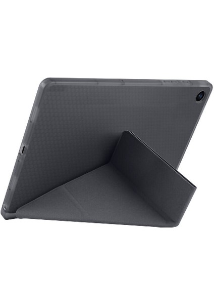 Samsung Galaxy Tab A9 Plus X210 X213 X215 X217 Uyumlu Kılıf Üçgen Standlı Kalem Bölmeli Tablet Kılıf