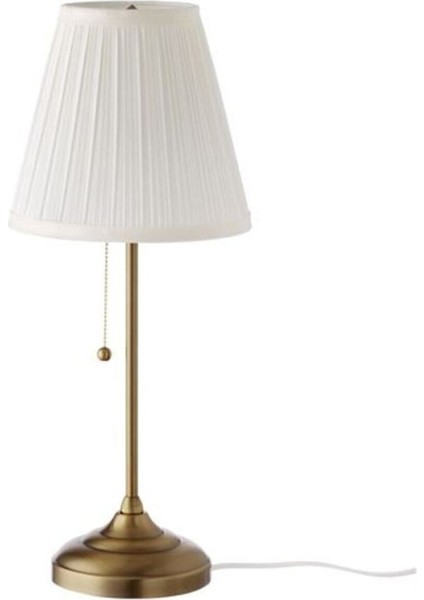 Arstid Abajur Beyaz-Pirinç Rengi 55 cm