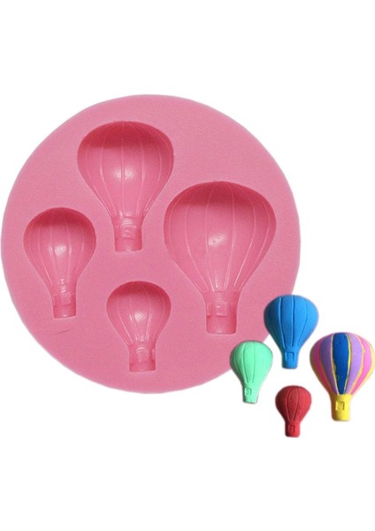 Dört Boy Uçan Balon Silikon Kalıp 4 Lü