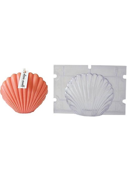 Poli Karbon Sert Plastik Shell Mum Kalıbı Küçük Boy 9,3x7,1 cm