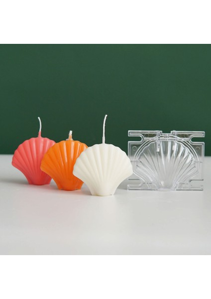 Poli Karbon Sert Plastik Shell Mum Kalıbı Küçük Boy 9,3x7,1 cm