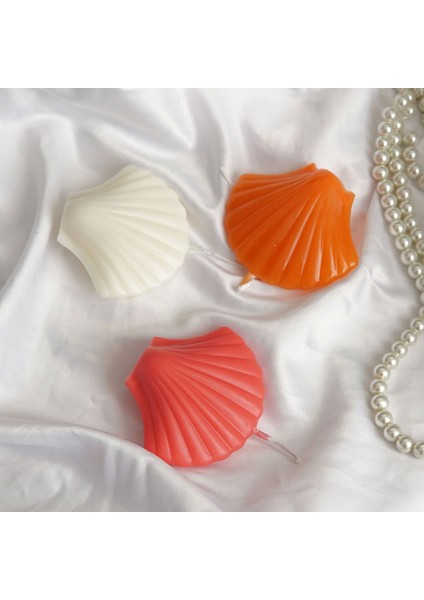 Poli Karbon Sert Plastik Shell Mum Kalıbı Küçük Boy 9,3x7,1 cm