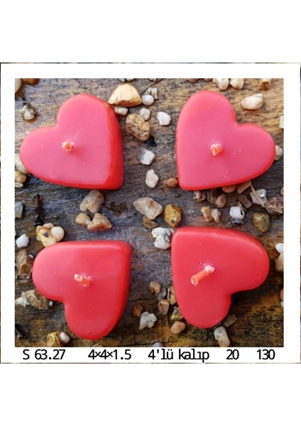 Silikon Kalıp 4 Lü Tealight Mum Kalıbı S6327 fırsatları