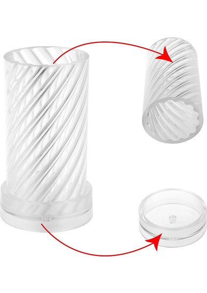 Poli Karbon Mum Kalıbı Mika Sert Plastik Burgulu Mum Kalıbı 8,6x9 cm 6234 fiyatları
