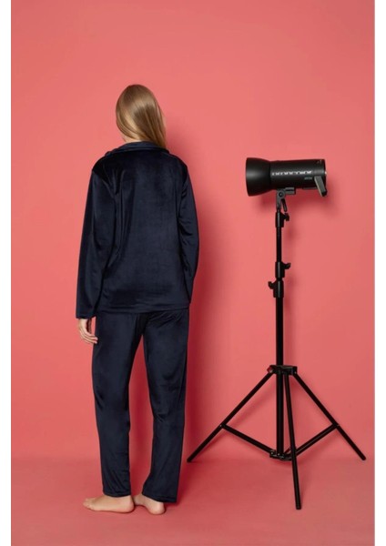 Charme Kadın Kışlık Gömlek Yaka Kadife Pijama Takımı P301/515- 1 Adet modelleri