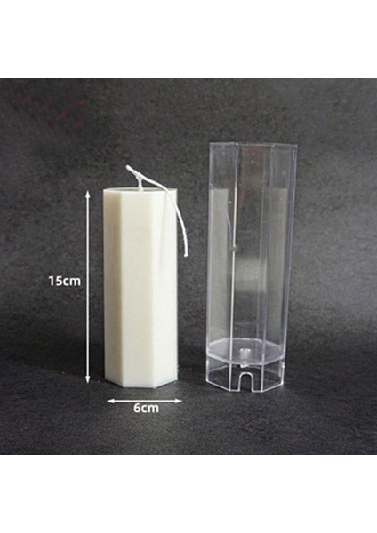 Poli Karbon Mum Kalıbı Altı Köşeli 15 cm 6239 fiyatları