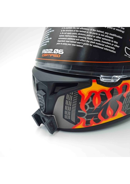 Axxis Draken Kask uyumlu chinmount aksiyon kamera çene bağlantı aparatı seti