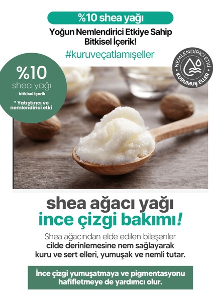 %10 Shea Yağı Içeren Yoğun Nemlendirici El Kremi Derma Factory Shea Butter Hand Cream 30ML indirimleri