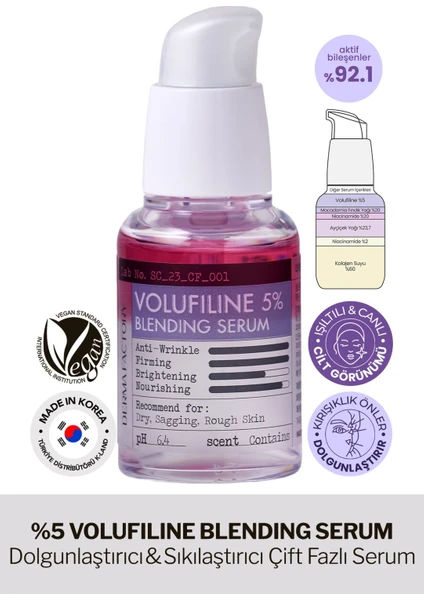 Derma Factory %5 Volufiline Içeren Çift Fazlı Serum Derma Factory Blendin Serum