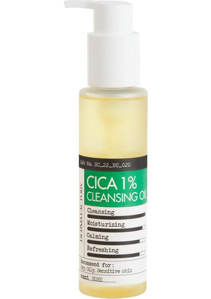 Hassas Ciltler Için %1 Cica Yüz Temizleme Yağı Derma Factory Cica %1 Cleansing Oil