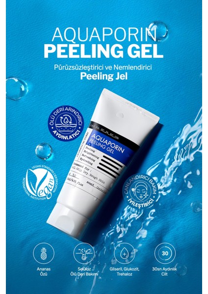 Aydınlatıcı ve Pürüzsüzleştirici Selüloz Peeling Gel Derma Factory Aquaporin Peeling Gel 120ML