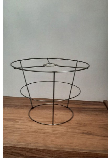 Abajur ve Avize Teli 3 Katlı Metal Iskelet 30*25*20 Yükseklik : 21 cm