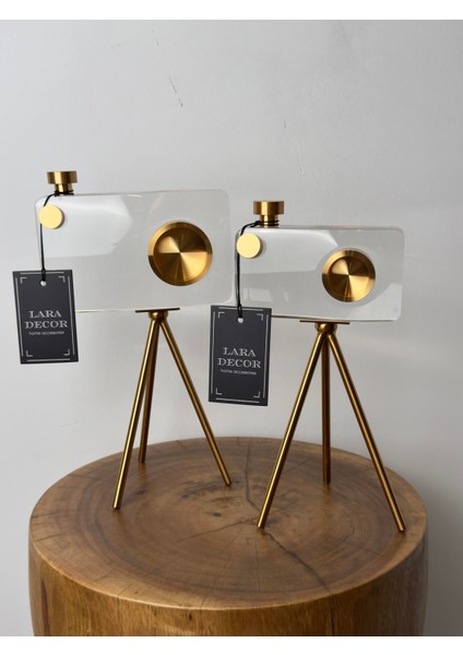 Lara Decor Kristal Gold Kamera (B)