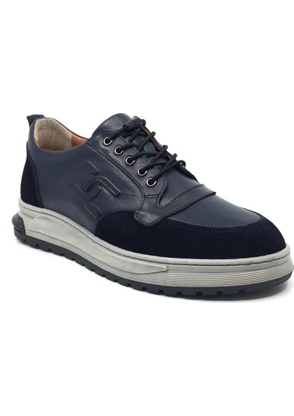 Goldbrand %100 Hakiki Deri Erkek Kışlık Rahat Günlük Casual Lastik Bağcıklı Sneaker Ayakkabı 40-44
