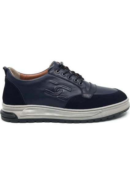 Goldbrand %100 Hakiki Deri Erkek Kışlık Rahat Günlük Casual Lastik Bağcıklı Sneaker Ayakkabı 40-44