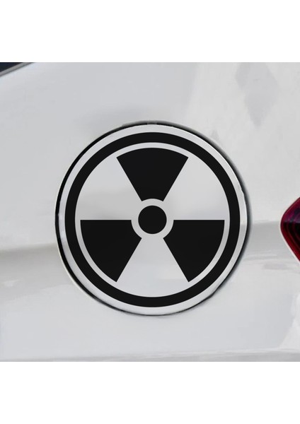 Radyasyon Sticker - Yakıt Deposu Sticker - Oto Sticker - Araba Sticker - Araba Sticker
