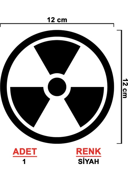 Radyasyon Sticker - Yakıt Deposu Sticker - Oto Sticker - Araba Sticker - Araba Sticker fiyatları